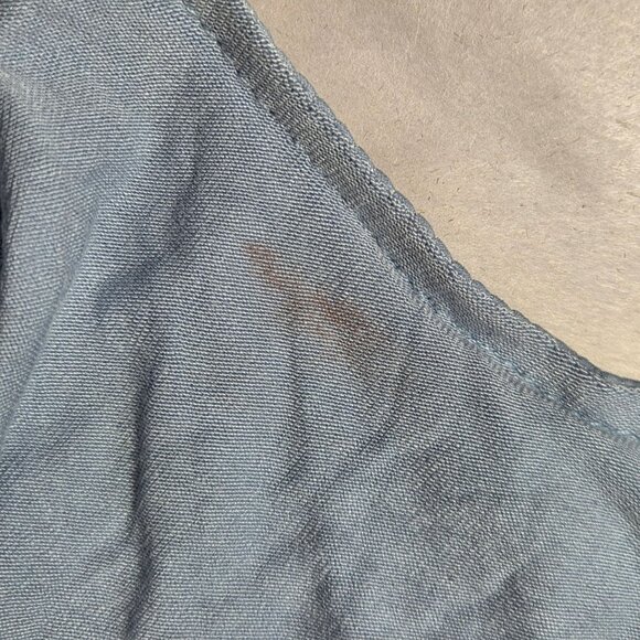 NWT Free People Women's Pretty Please Popover Blue Ruffled Bodysuit - Picture 5 of 6